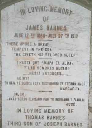 Lpida a James y Thomas Barnes