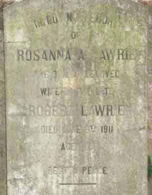 Lápida a Rosanna Lawrie