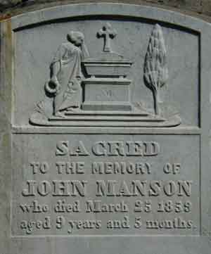 Headstone now in British Cemetery