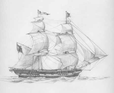 British sailing packet