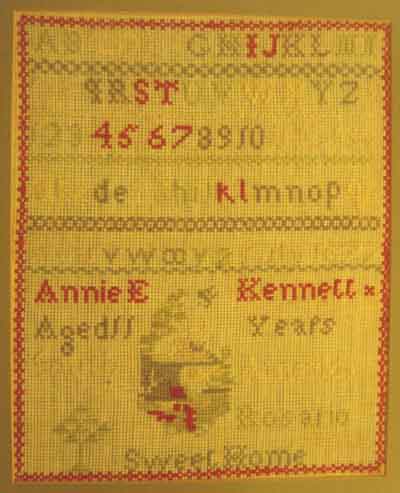 sampler made by Annie Kennett
